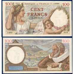 100 Francs Sully TTB 9.11.1939 Billet de la banque de France