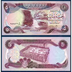 Irak Pick N°70, Billet de banque de 5 Dinars 1980-1982