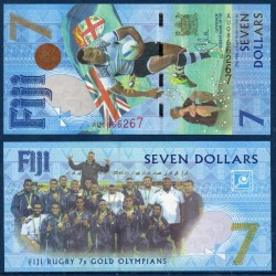 Fidji Pick N°New, Billet de banque de 7 Dollars 2017