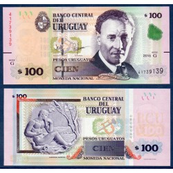Uruguay Pick N°95, Billet de banque de 100 Pesos 2015