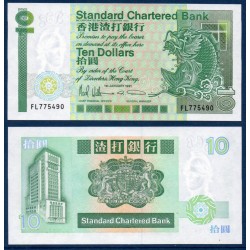 Hong Kong Pick N°278, Billet de banque de 10 dollars 1985-1991