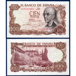 Espagne Pick N°152a, Billet de banque de 100 pesetas 1970