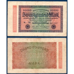 Allemagne Pick N°85a, Billet de banque de 20000 Mark 1923