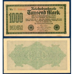Allemagne Pick N°76b, Billet de banque de 1000 Mark 1922