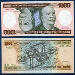 Bresil Pick N°201d, Billet de banque de 1000 Cruzeiros 1986