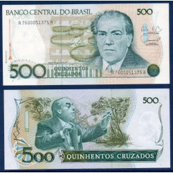 Bresil Pick N°212d, Billet de banque de 500 Cruzados 1988