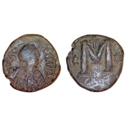 Follis Justin 1er (518-527), SB 62 Constantinople 1ere officine