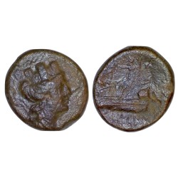 Phenicie, Arados, Ae19 Cuivre (-200 à -100) tyché poseidon