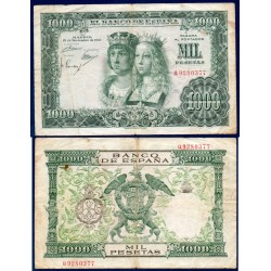 Espagne Pick N°149, TB Billet de banque de 1000 pesetas 1957