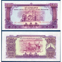 Laos Pick N°22b, Billet de banque de 50 Kip 1975