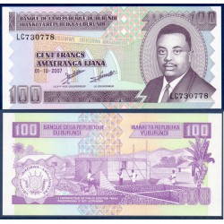 Burundi Pick N°37f, Billet de banque de 100 Francs 2007