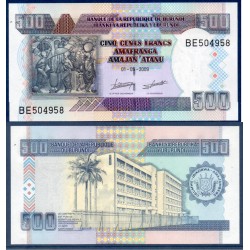 Burundi Pick N°45a, Billet de banque de 500 Francs 2009