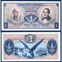 Colombie Pick N°404e, Billet de banque de 1 Peso oro 1970-1974