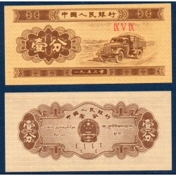 Chine Pick N°860b, Billet de banque de 1 Fen 1953