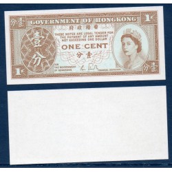 Hong Kong Pick N°325d, Billet de banque de 1 cent 1986-1992