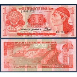 Honduras Pick N°68a, Billet de banque de 1 Lempira 1980
