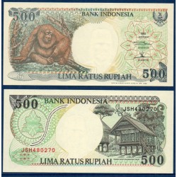 Indonésie Pick N°128h, Billet de banque de 500 Rupiah 1999