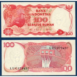 Indonésie Pick N°122b, Billet de banque de 100 Rupiah 1984