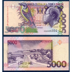 Sao Tomé et Principe Pick N°65a, Billet de banque de 5000 Dobras 1996-2013
