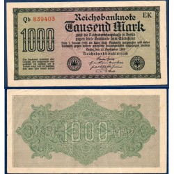 Allemagne Pick N°76f, Billet de banque de 1000 Mark 1922