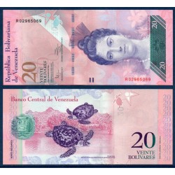 Venezuela Pick N°91e, Billet de banque de 20 Bolivares 3.2.2011