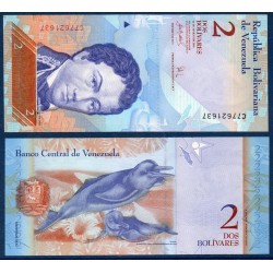 Venezuela Pick N°88a, Billet de banque de 2 Bolivares 20.3.2007