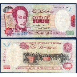 Venezuela Pick N°76d, Billet de banque de 1000 Bolivares 6.8.1998