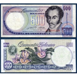 Venezuela Pick N°67d, TTB Billet de banque de 500 Bolivares 31.5.1990