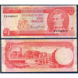 Barbade Pick N°29a, Billet de banque de 1 dollar 1973
