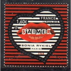 Timbre France Yvert No 5199 Saint Valentin, Coeur Sonai Rykiel