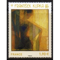Timbre France Yvert No 5206 Frantisek Kupka, plans par couleurs neuf luxe **