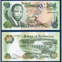 Botswana Pick N°24a, Billet de banque de 10 Pula 2002