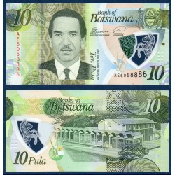 Botswana Pick N°35 Billet de banque de 10 Pula 2018