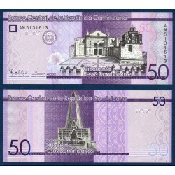 Republique Dominicaine Pick N°189a, Billet de banque de 50 Pesos 2014