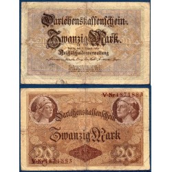 Allemagne Pick N°48b, Billet de banque de 20 Mark 1914