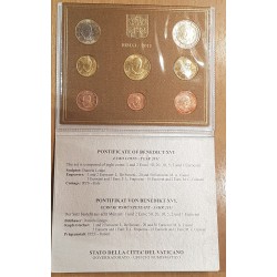 Coffret BU Vatican 2011 Benoit XVI pièces de monnaie