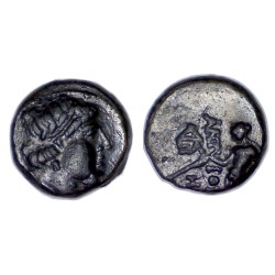 Syrie, SÉLEUCIDE Antiochos III contremarqué Chalque Cuivre (-223 à -187)