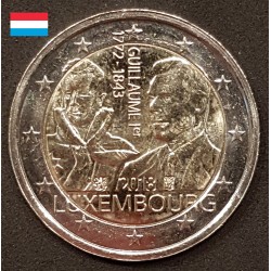 2 euros commémorative Luxembourg 2018 Guillaume 1er piece de monnaie €