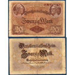 Allemagne Pick N°48a, Billet de banque de 20 Mark 1914