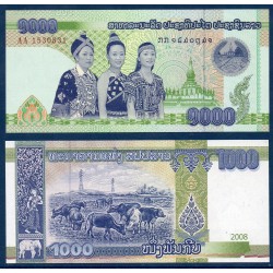 Laos Pick N°39a, Billet de banque de 1000 Kip 2008