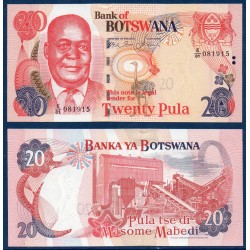 Botswana Pick N°27b, Billet de banque de 20 Pula 2006