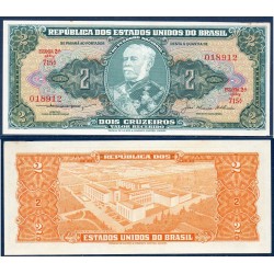 Bresil Pick N°157Ab, Billet de banque de 2 Cruzeiros 1957-1958