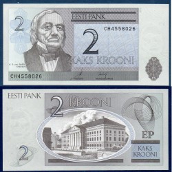 Estonie Pick N°85a, Billet de banque de 2 Krooni 2006