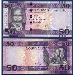 Sud Soudan Pick N°14c, Billet de banque de 50 Pounds 2017