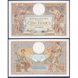 100 Francs LOM Sup 4.8.1938 Billet de la banque de France