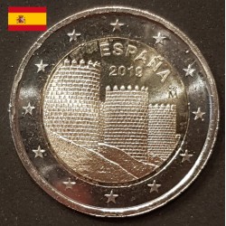 2 euros commémoratives Espagne 2019 Avila pieces de monnaie €