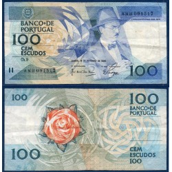Portugal Pick N°179a, TTB Billet de banque de 100 Escudos 1986