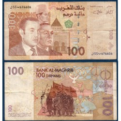Maroc Pick N°70, TB Billet de banque de 100 Dirhams 2002