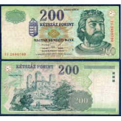 Hongrie Pick N°178, Billet de banque de 200 Forintz 1998