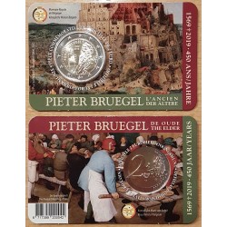 2 euros commémorative Belgique 2019 Pieter Bruegel L'ancien version francaise piece de monnaie €